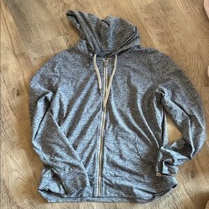 Vuori Gray Zip-Up Hoodie Jacket